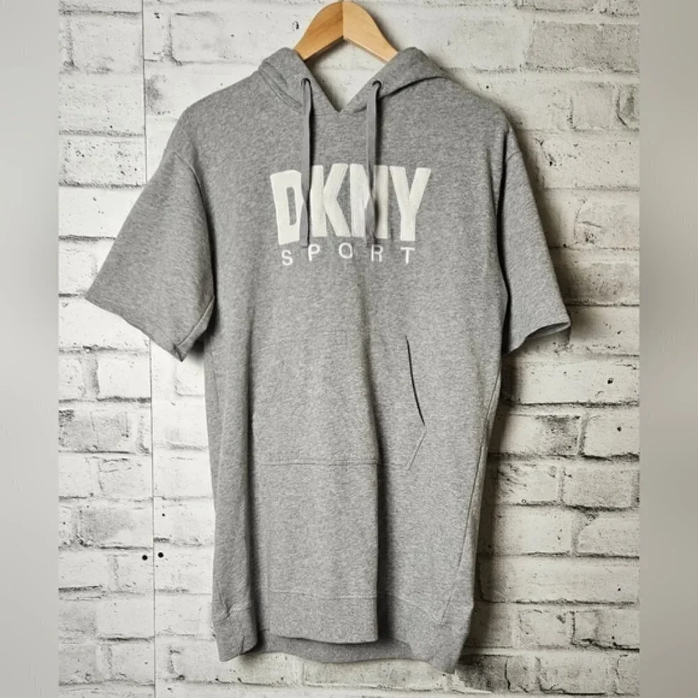 DKNY Outline Logo Hooded Sneaker Dress